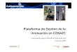 Caso Conafe: Plataforma de Gestión de la Innovación  Julio 2009