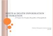 Birth & death information automation