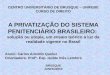 A PRIVATIZAÇÃO DOS PRESÍDIOS NO BRASIL SLIDE