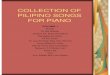 Sheet Music Piano - Collection of Pilipino Songs for Piano