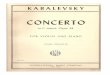 Kabalevsky Violin Concerto Violin Sheets