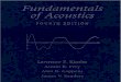 Fundamentals of Acoustics 4th Ed - L. Kinsler, Et Al., (Wiley, 2000) WW