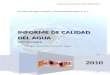 Informe de Calidad Del Agua - Septiembre 2010