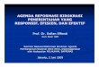 Agenda Reformasi Birokrasi Pemerintahan Yang Responsif Efesien, Efektif-Sofian Effendi