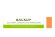 Backup- Sistema Operativo