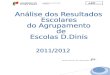 Relatório Final dos Resultados Escolares do Agrupamento 2011-2012