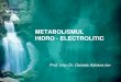 Fiziopatologia echilibrului hidroelectrolitic