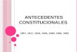 Antecedentes Constitucionales de 1993