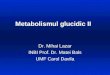 Metabolismul Glucidic II