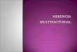 Herencia Multifactorial Ppt