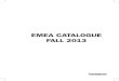 Emea Catalogue Fall 2013
