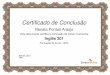 Certificado de Conclusão - Inglês 201 (Livemocha)