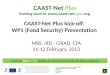 Caast net plus wp1 presentation