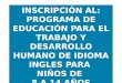 Proceso de Inscripción Curso Inglés Niños