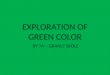 Exploration of green color