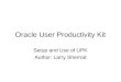 Oracle User Productiviy Kit