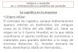 M-1 UD-1 INTRODUCCIÓN A LA LOGÍSTICA DE ALMACÉN