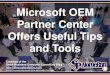 Microsoft OEM Partner Center Offers Useful Tips and Tools (Slides)