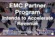 EMC Partner Program Intends to Accelerate Revenue (Slides)