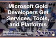 Microsoft Gold Developers Get Services, Tools, and Platforms (Slides)