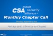Cloud Security Alliance (CSA) Chapter Meeting Atlanta 082312