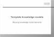 CommonKADS knowledge model templates
