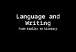LCS#2:Language And Writing