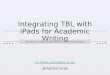 integrating TBL with iPads in academic writing tesol arabia 2013