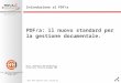 Bernardinello - Pdf/A, il nuovo standard per la gestione documentale