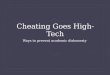 Cheating goes high tech