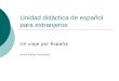 Unidad didáctica de español para extranjeros