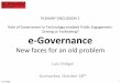 ICEGOV 2014 Luis Vidigal - e-Governance - New faces for an old problem