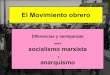 Diferencias y semejanzas entre el socialismo marxista y el anarquismo