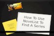 How To Use NoveList to Find a Series