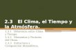 Clima, tiempo y atmósfera