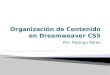 Organización de contenido en dreamweaver