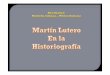Martín lutero en la historiografía