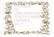 SESIONES DE COMUNICACION PARA EL TERCER GRADO