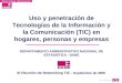 Indicadores básicos sobre usos de TIC en empresas y hogares en Colombia