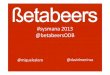Presentación Betabeers en #Sysmana 2013 del IES Gran Capitán de Córdoba