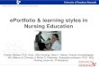 ePortfolio & learning styles in Nursing Education