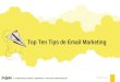 Top Ten Tips de Email Marketing