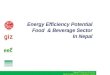 Energy Efficiency Potential in Food & Beverage Industries in Nepal