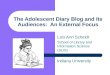 The adolescent diary blog and its audiences