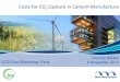 Costs for CO2 capture in cement manufacture - Duncan Barker, Mott MacDonald