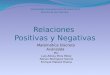 Relacion Positiva y Negativa