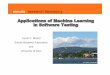 Applications of Machine Learning in Software Testing