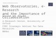 Web Observatories and e-Research