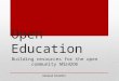Open Education Resources - session #7