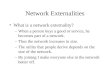Network externalities